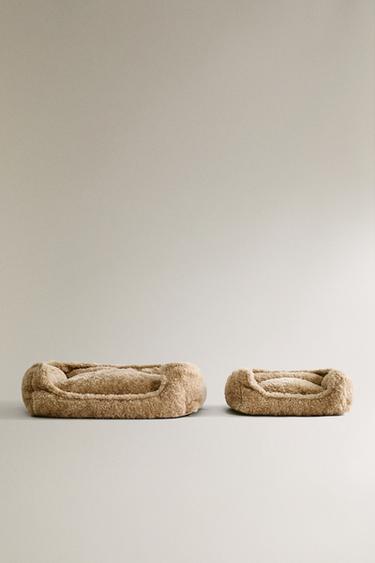 HUNDEBETT MIT LAMMFELLIMITAT - Beige von Zara
