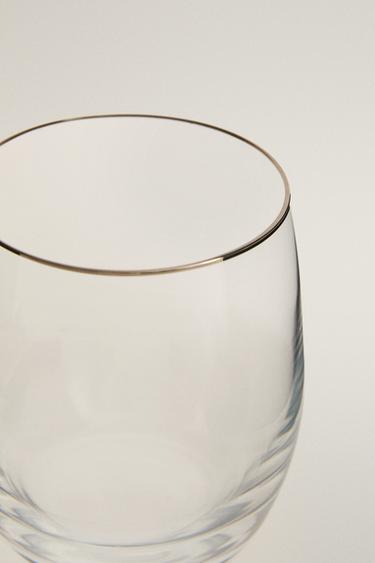 VERRE CRISTALLIN BORD ARGENTÉ - Argent de Zara - Image 3
