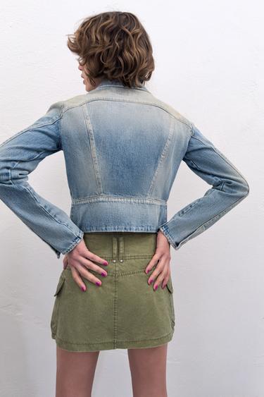 JUPE-PANTALON À POCHES - Kaki foncé de Zara - Image 4