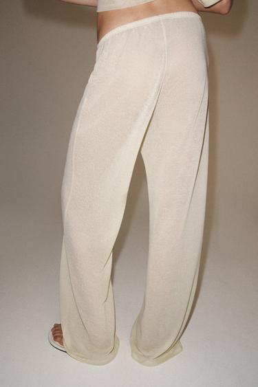 PANTALON DROIT - Écru de Zara - Image 2