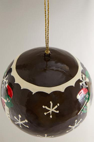 PIPERS CHRISTMAS TREE BAUBLE - Brown by Zara - Image 2
