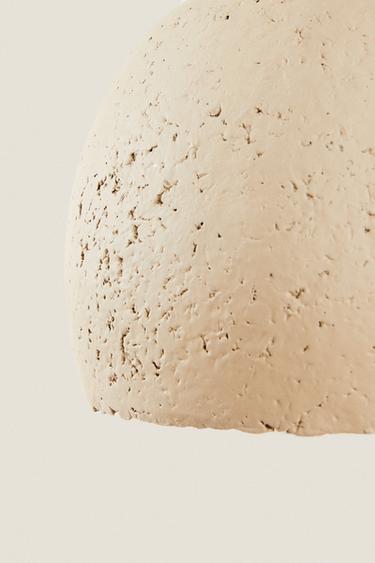 PAPIER-MÂCHÉ CEILING LAMP - Ecru by Zara - Image 3