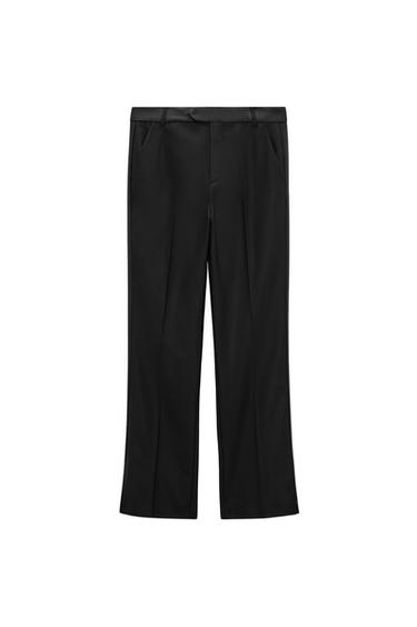TROUSERS WITH SATIN SIDE TAPING