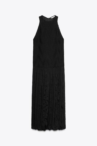 ZW COLLECTION CRINKLED COMBINED DRESS - Black de Zara - Image 5