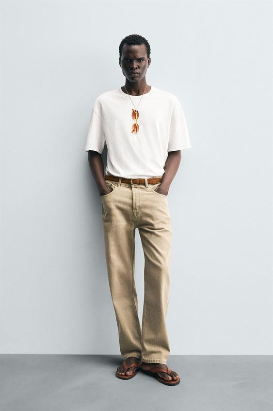 CONTRAST TOPSTITCH T-SHIRT