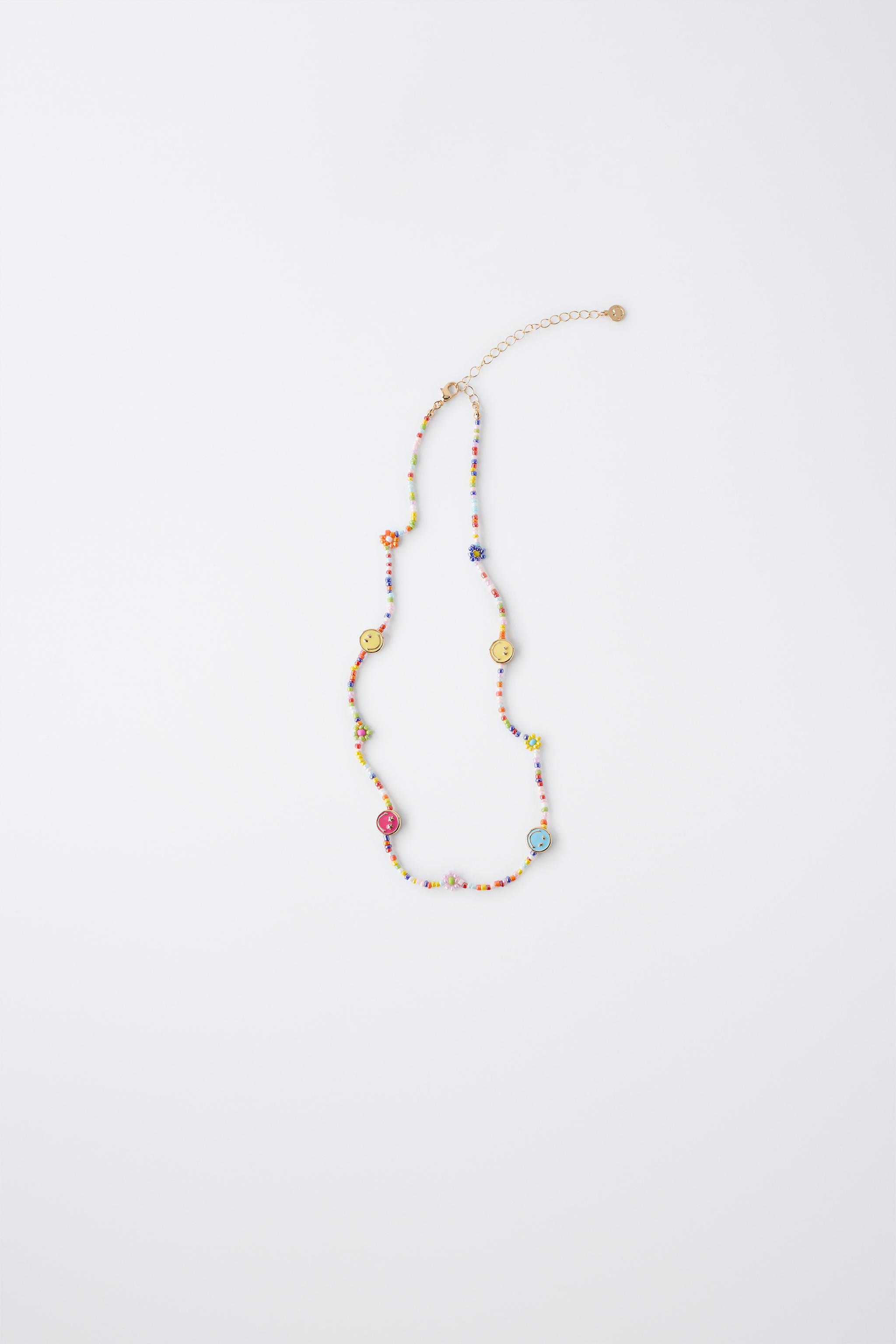 Детские аксессуары Zara SMILEYWORLD ® BEADED NECKLACE