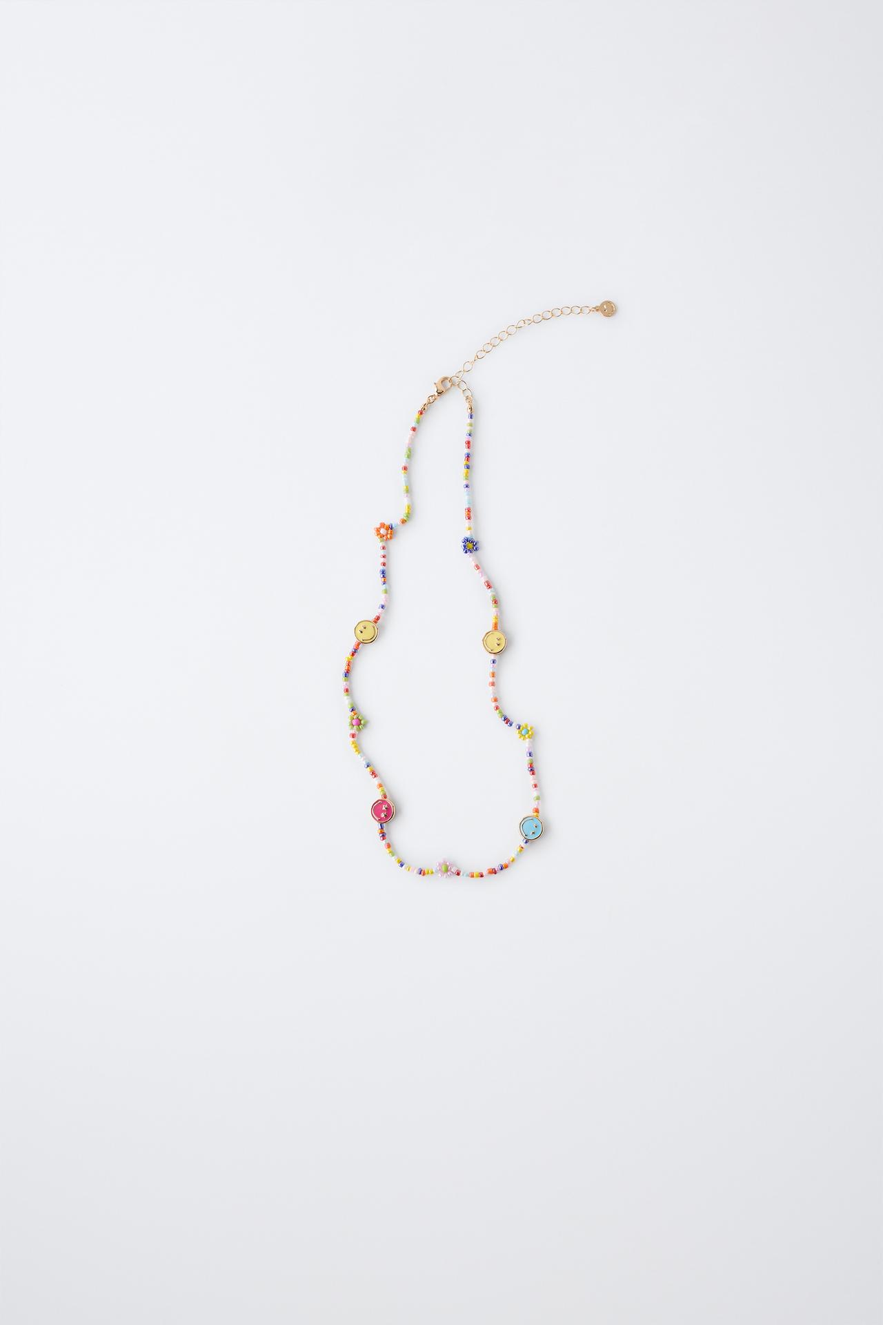 SMILEYWORLD ® BEADED NECKLACE — Multicolored