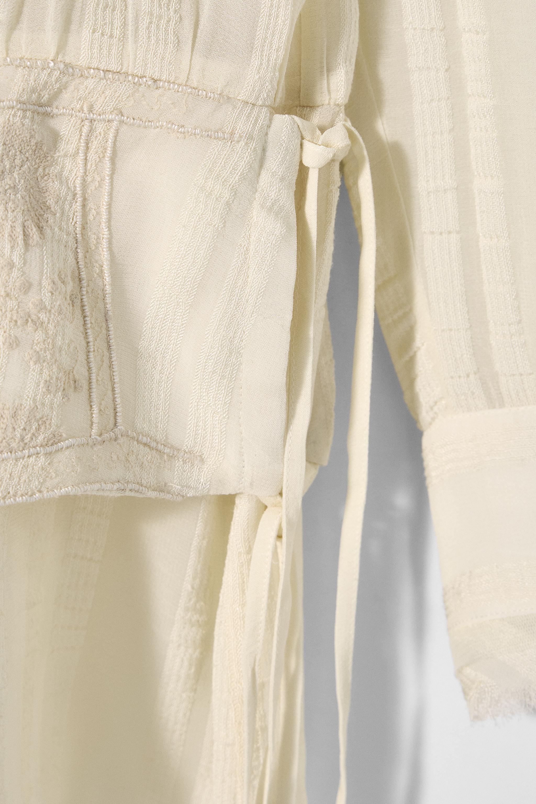 ROBE CEINTURE LARGE BRODERIES KATE MOSS X ZARA
