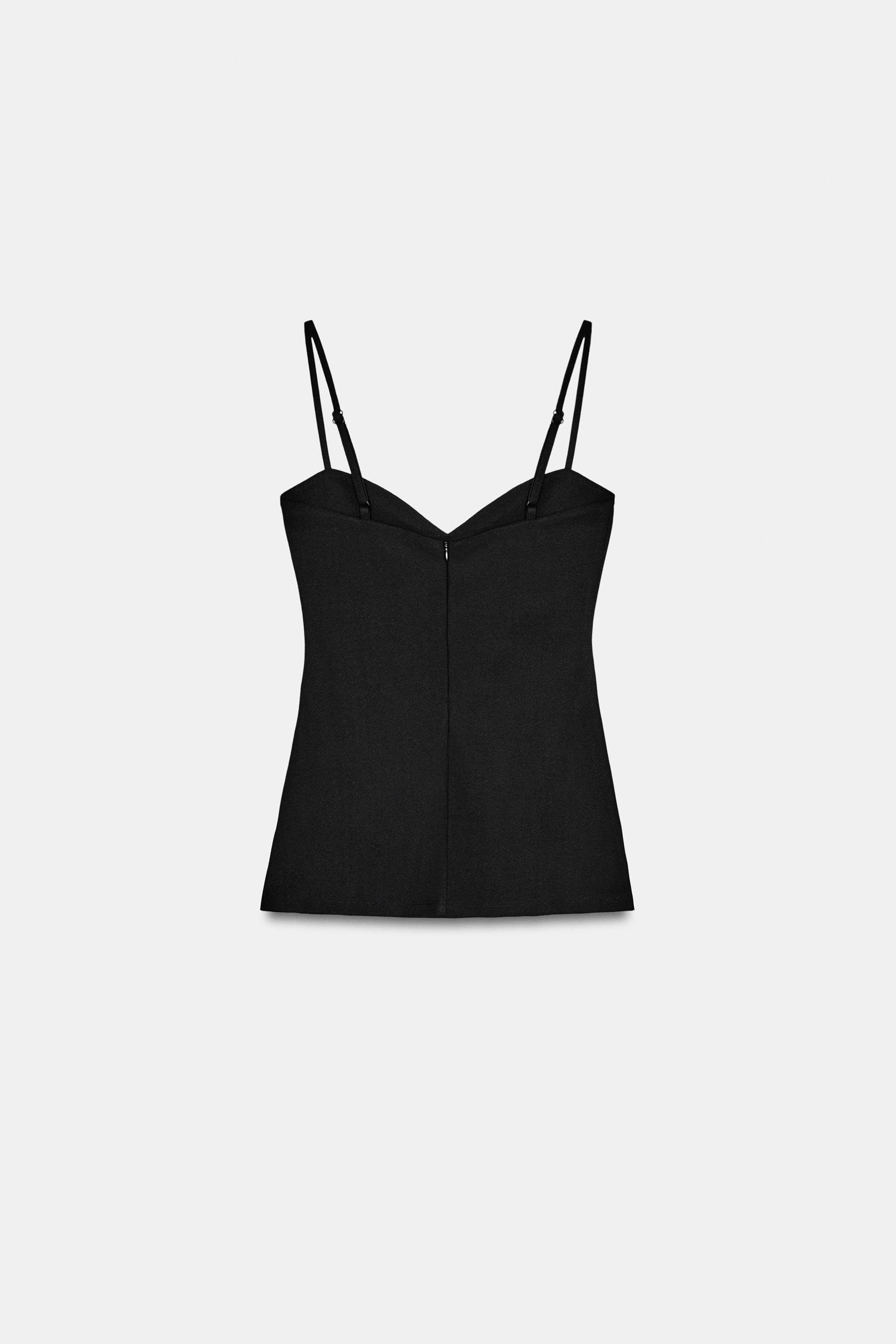 CREPE STRAPPY TOP