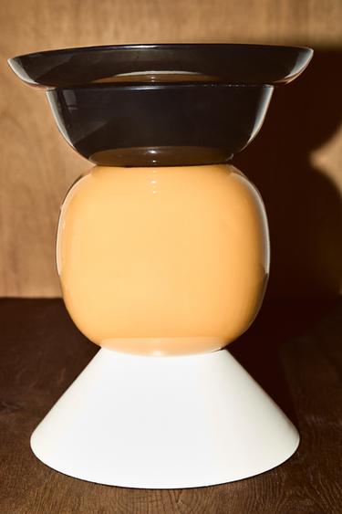 Zara SHINY MATTE SIDE TABLE X COLLAGERIE - Mustard