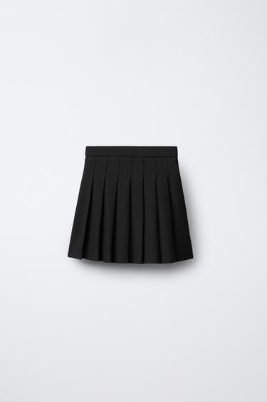PLEATED SKIRT - Black by Zara - Image 1