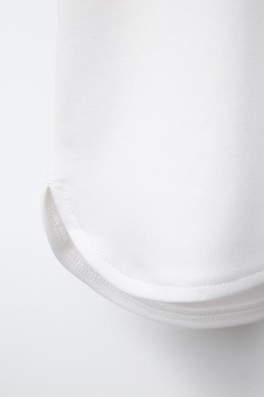 T-SHIRT FLUIDE À INSCRIPTION - Blanc cassé de Zara - Image 3