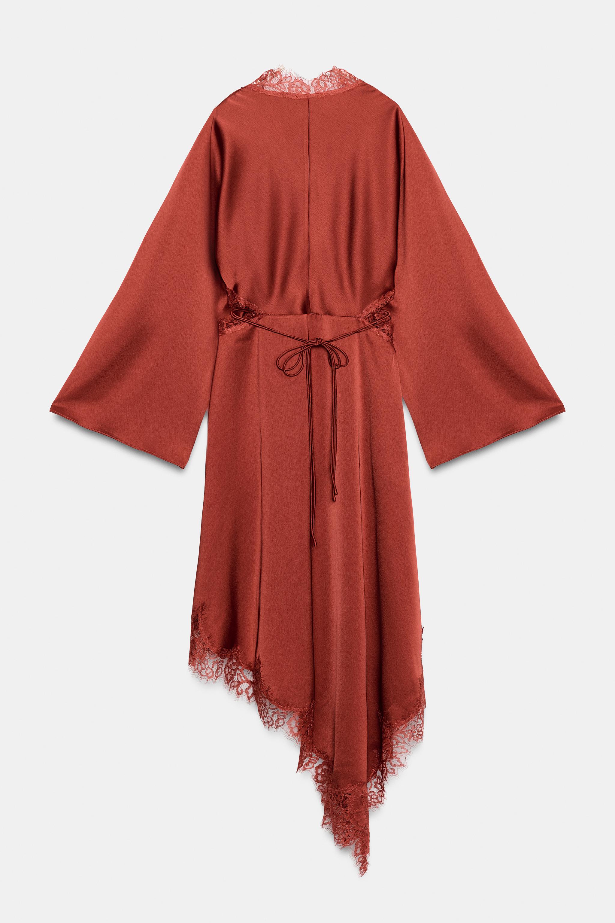 ROBE SATINÉE DENTELLE ZW COLLECTION