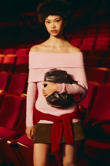 Zara 迷你保齡球包 - 棕色