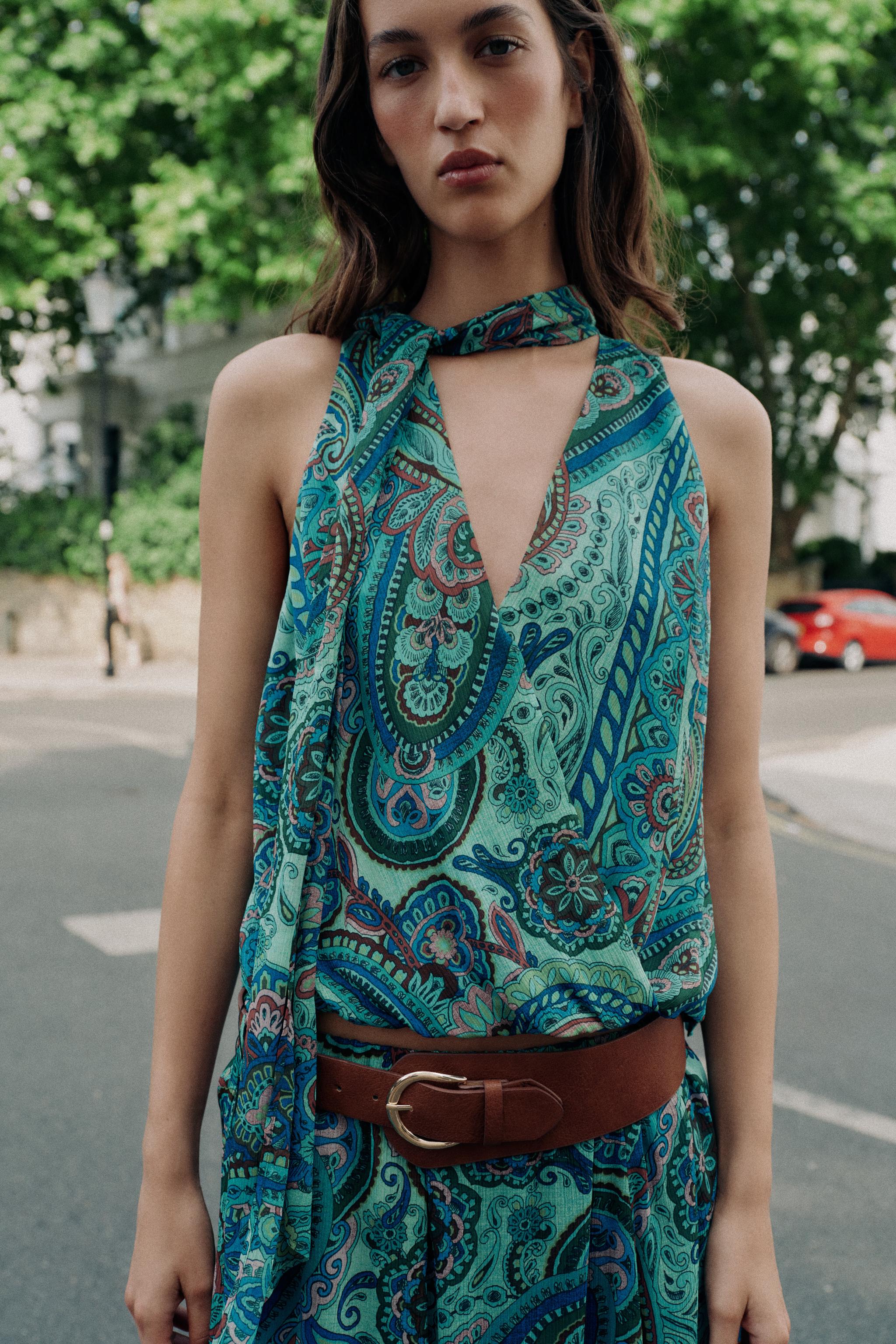BOW PRINT TOP