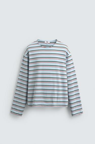 CAMISETA JACQUARD LISTRADA GABRIEL AZEVEDO X ZARA - listrado da Zara