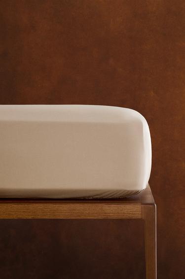 DRAP-HOUSSE PERCALE DE COTON | 30 CM DE HAUT (300 FILS) - Beige foncé de Zara - Image 5