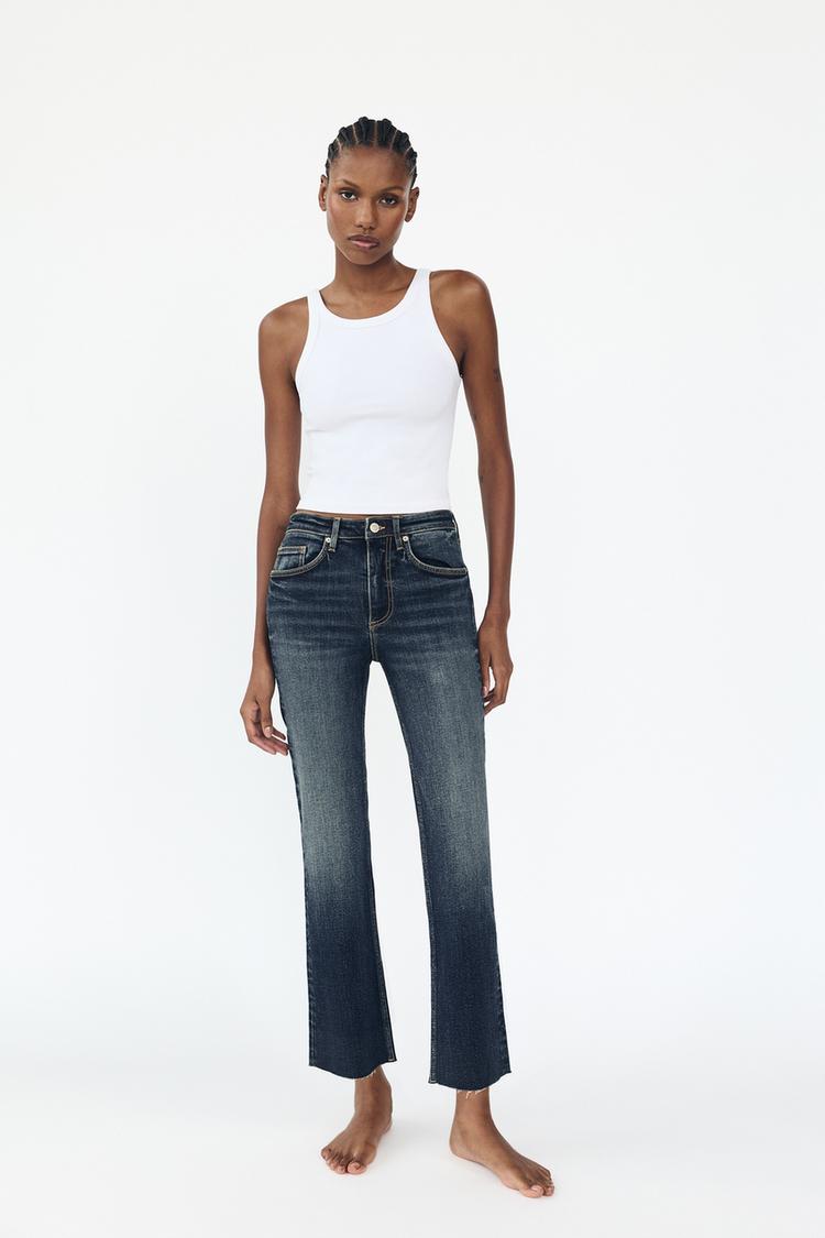 Flared Jeans Top Jeans Zara Zara High Waist Full Length Z1975