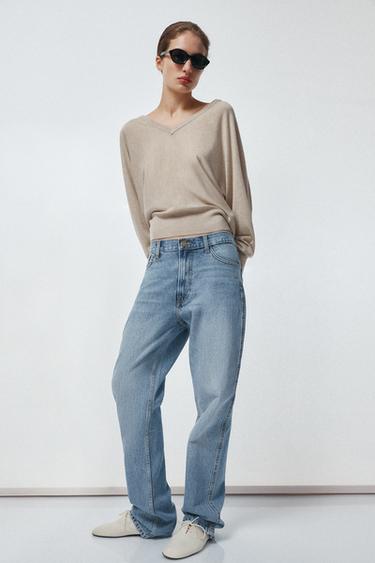 JEANS ZW COLLECTION RECTOS TIRO ALTO - Azul claro de Zara