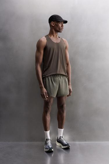 SHORT RUNNING SHORTS - Taupe grey by Zara