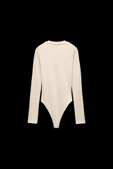 BODY ALGODÓN MODAL - Crudo de Zara