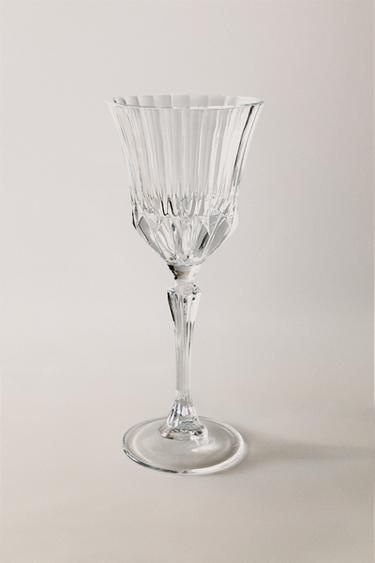 GESLEPEN WIJNGLAS - Transparant van Zara
