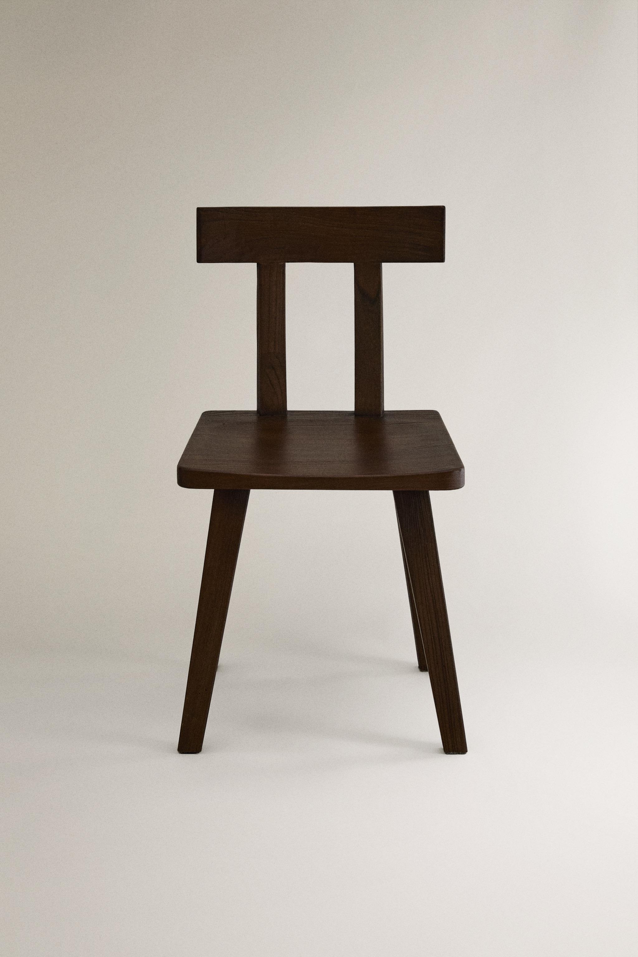 WOODEN CHAIR WITH BACKREST