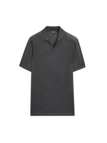 Polo punto cuello pico - Rosa coral de Zara