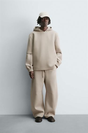 SWEATSHIRT EFEITO NEOPRENO TACHA - Pedra da Zara