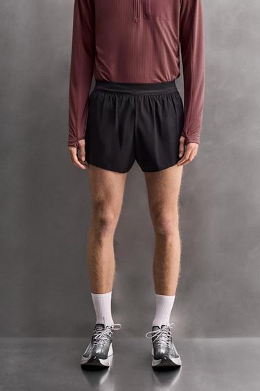Zara LIGHTWEIGHT RUNNING SHORTS - Black