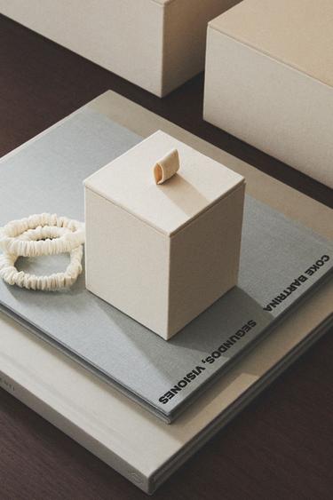 ORGANISER BOX WITH LID - Light beige by Zara
