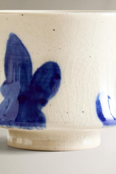 CERAMIC MINI MUG WITH PAINTED MOTIFS - Ecru by Zara - Image 4