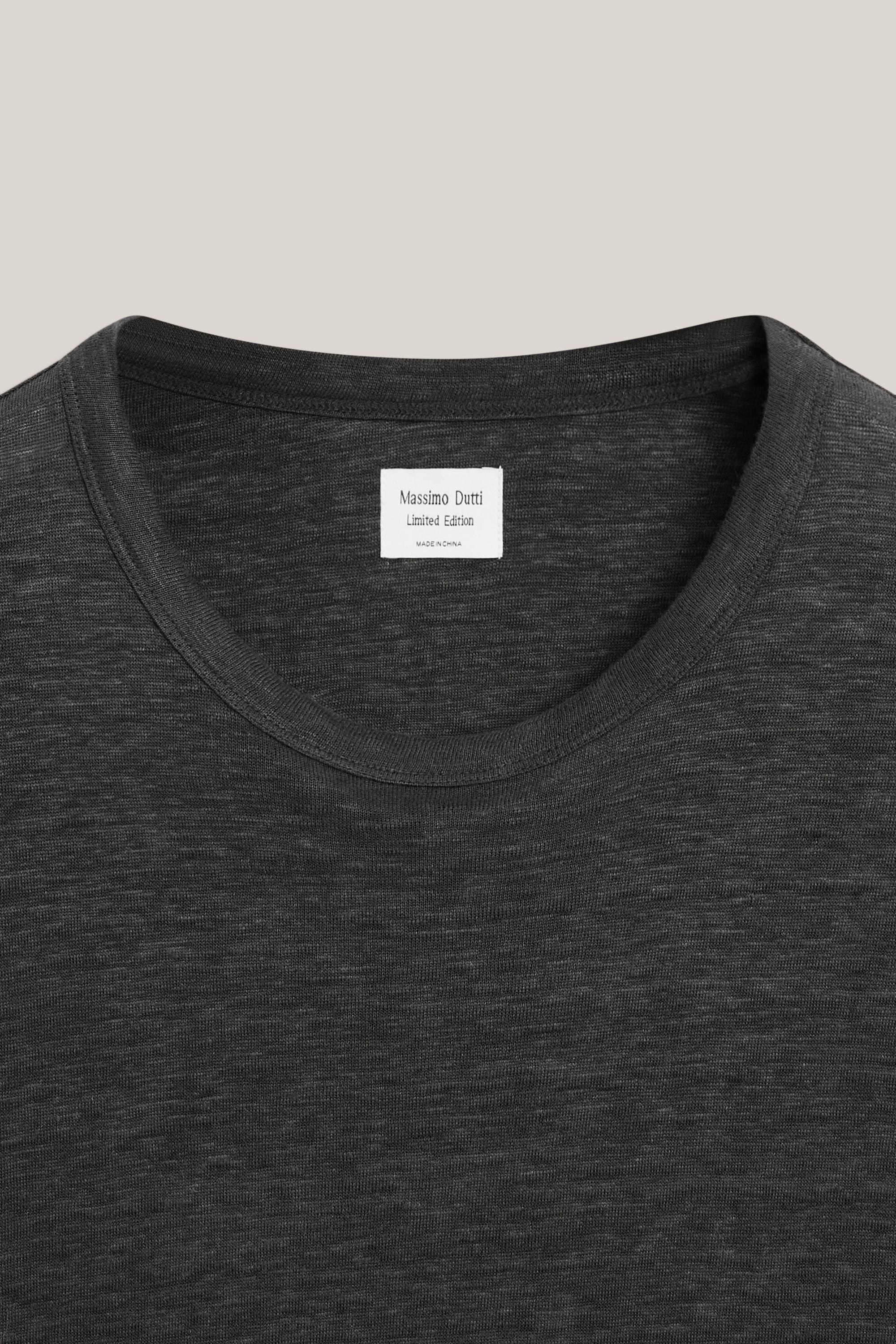 100% linen short sleeve T-shirt
