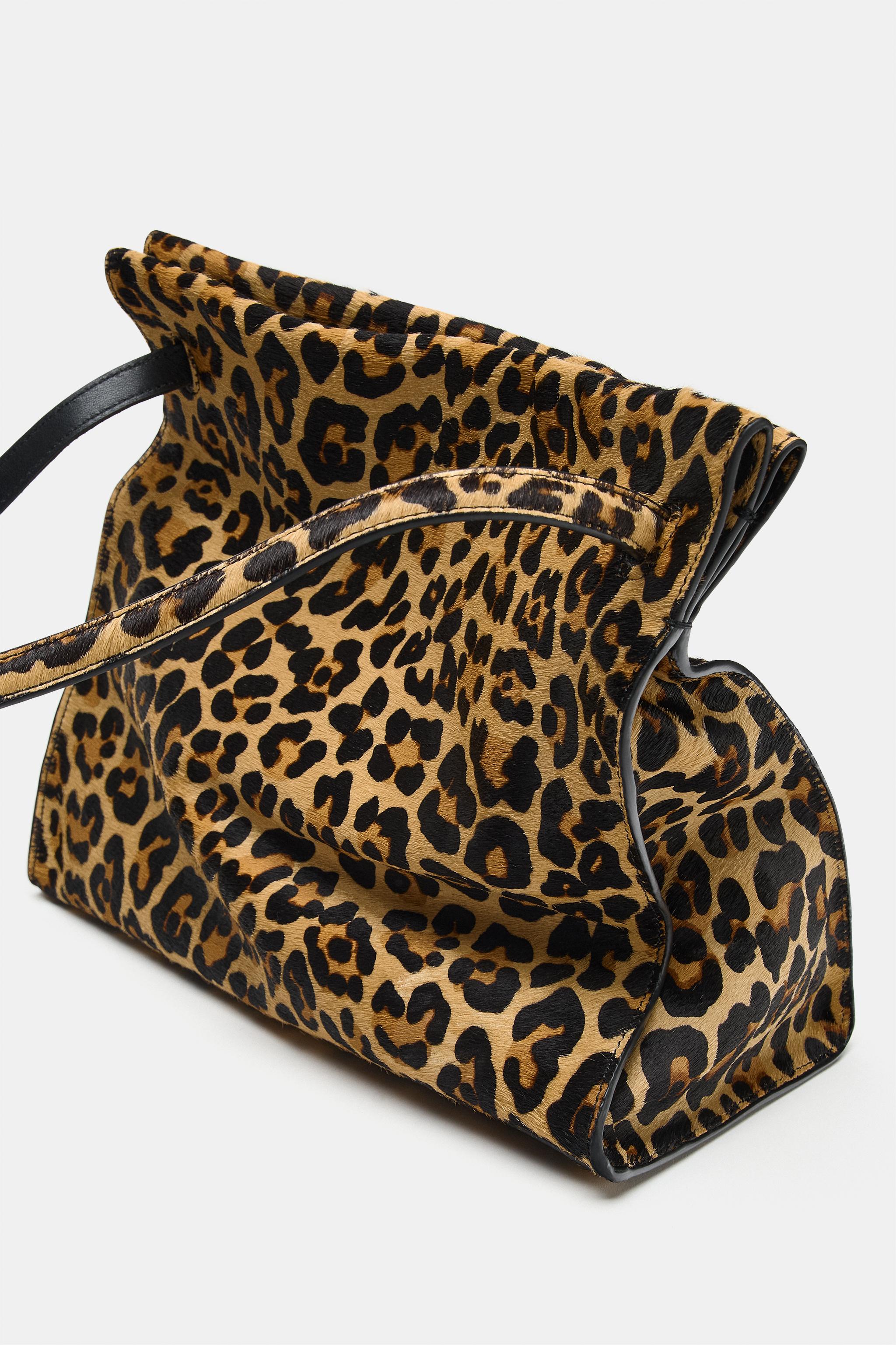 PRINTED LEATHER SHOULDER BAG