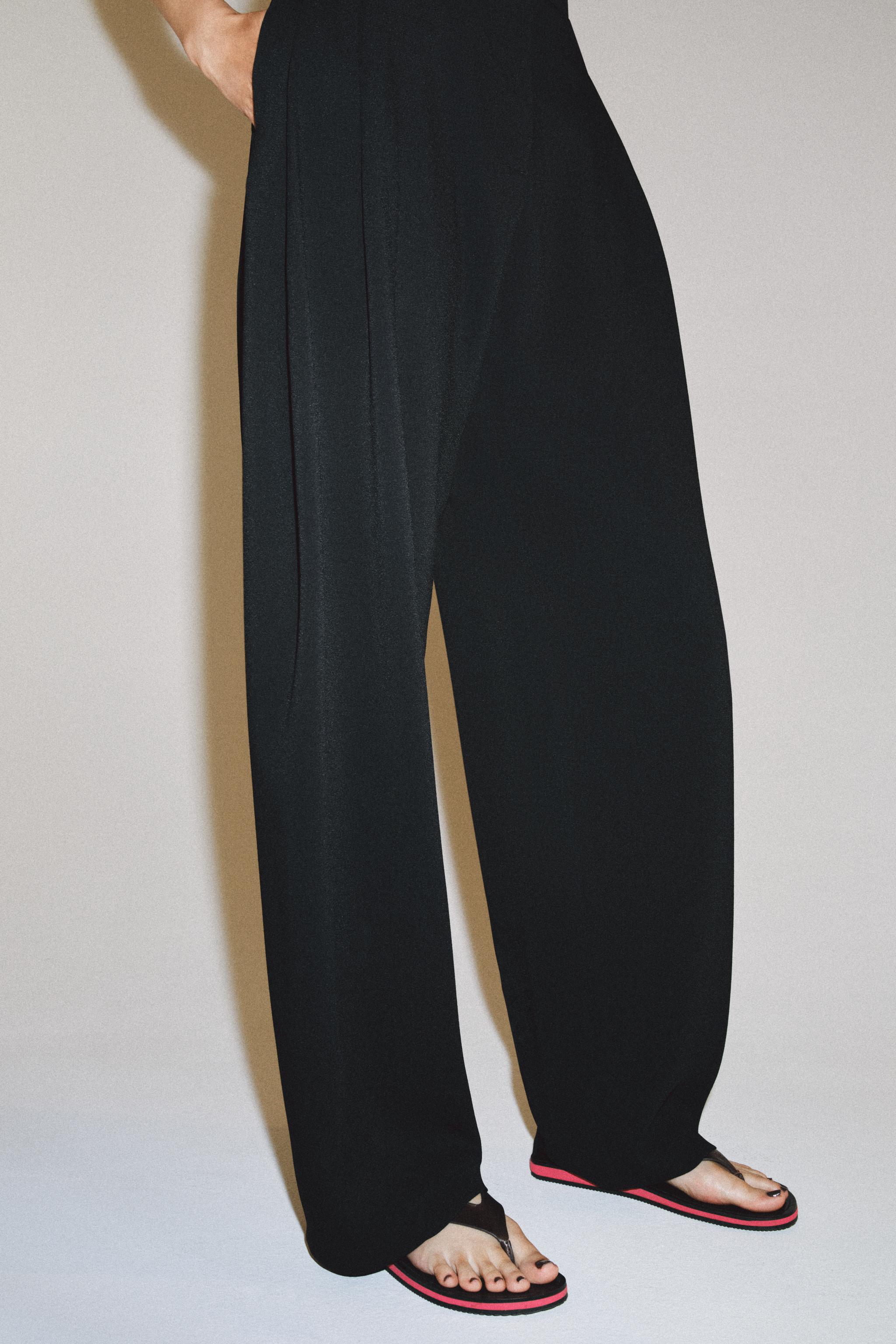 ZW COLLECTION GENİŞ PAÇA PENSLİ PANTOLON - Görsel 4