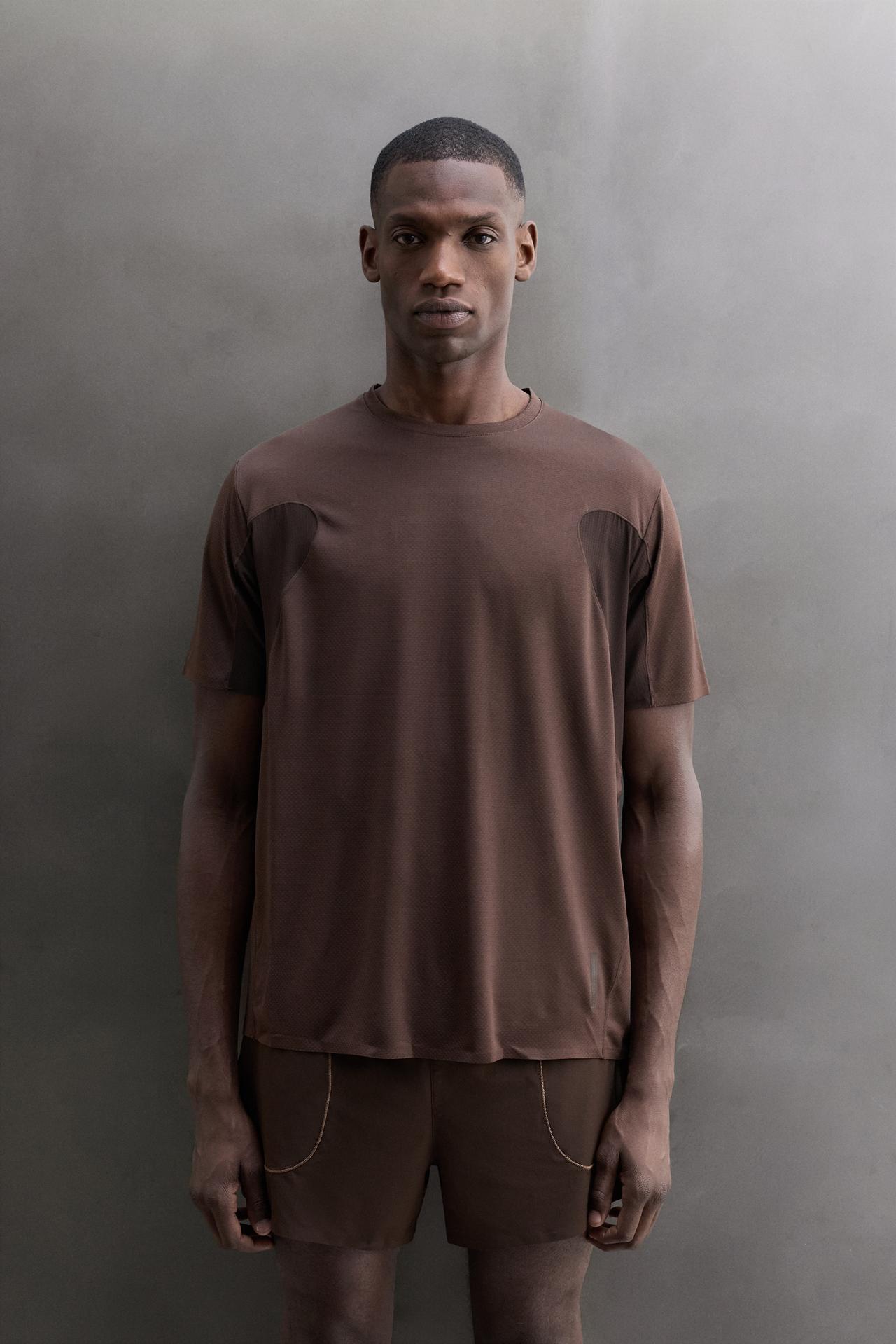 COMBINED TECHNICAL T-SHIRT — Brown