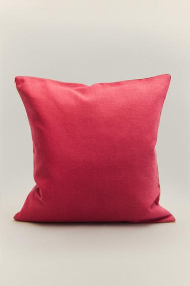 CUSHION COVER WITH PIPING - Red by Zara