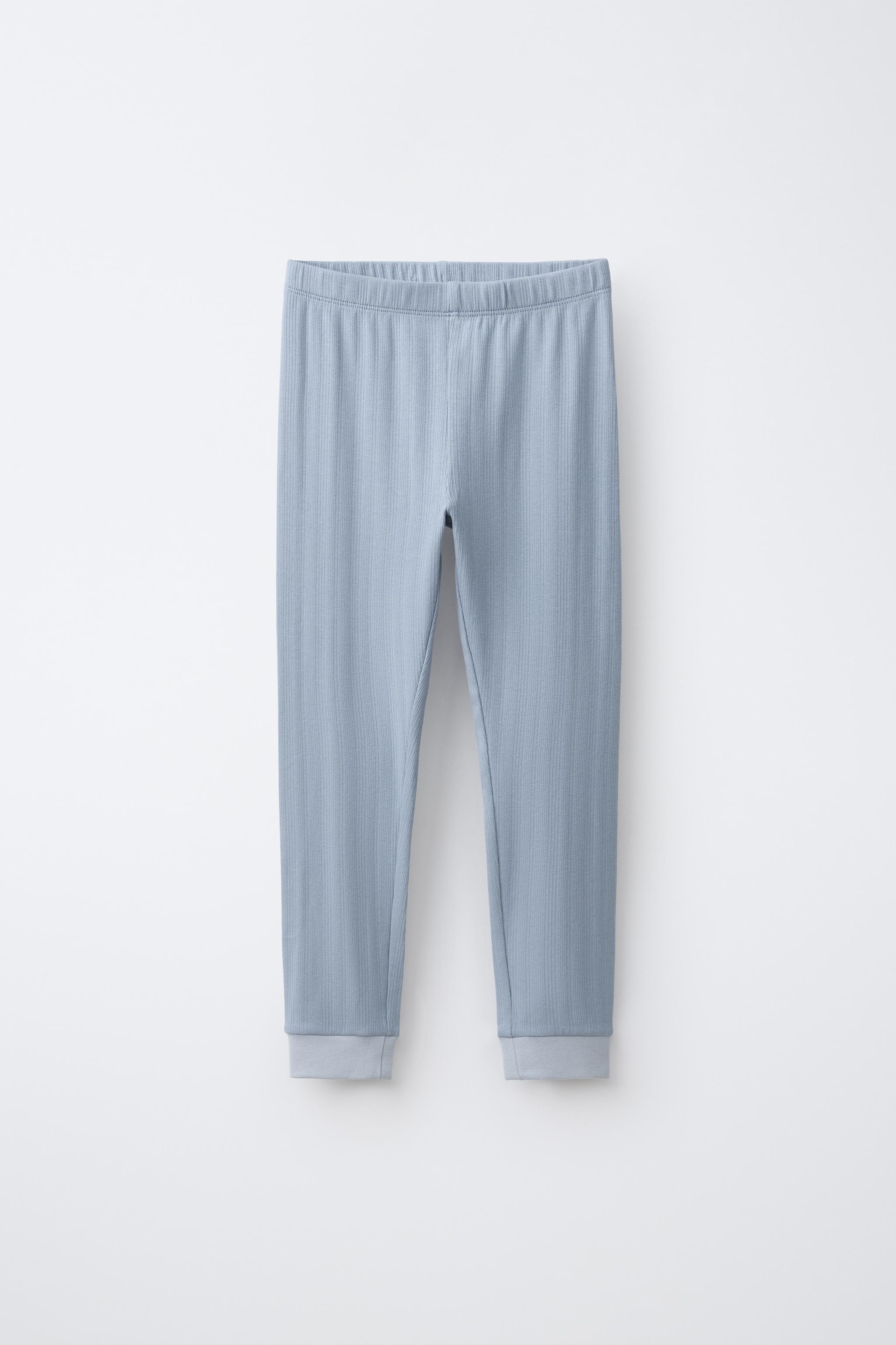 6-14歳】無地テクスチャーパジャマセット - ブルー | ZARA Japan / 日本