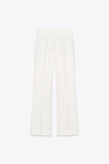PANTALON ÉVASÉ COLLECTION ZW - Écru de Zara