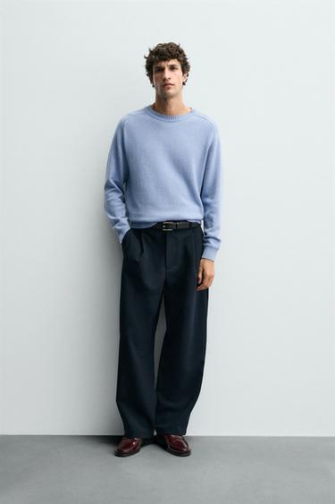 JERSEY ALGODÓN - CASHMERE - Azulón de Zara - Imagen 0