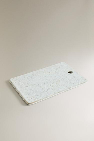 RECTANGULAR STONEWARE KITCHEN CHOPPING BOARD - Oyster-white by Zara - Image 1
