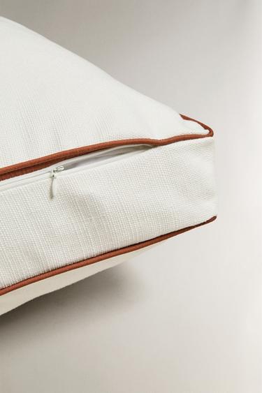 BACK CUSHION WITH PIPING - Ecru by Zara - Image 2
