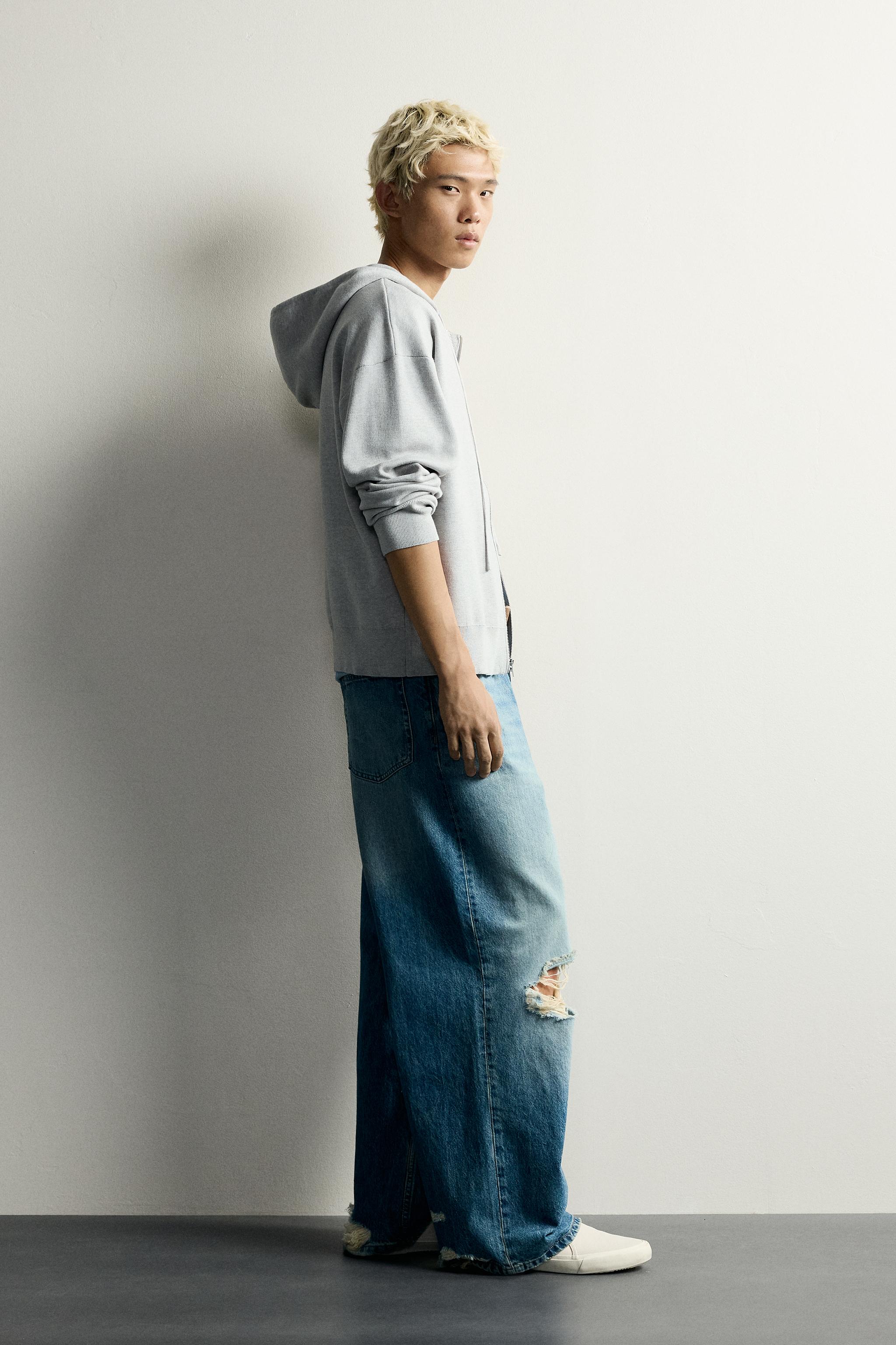 Zara SOFT KAPÜŞONLU TRİKO SWEATSHIRT görsel 4