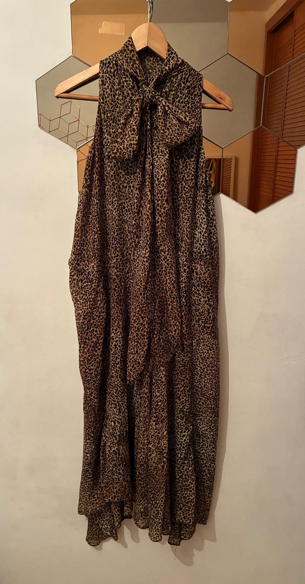 ZW COLLECTION ANIMAL PRINT HALTER DRESS - Image 4