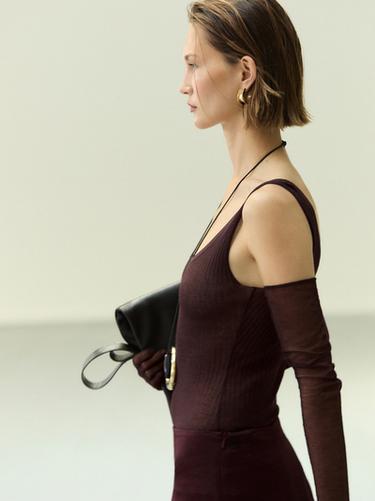 Zara LOOK - Burgundy - Image 0