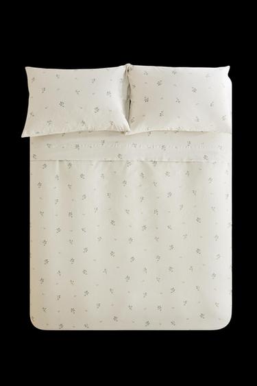 LEAF PRINT DUVET COVER - Sea green by Zara - Image 0
