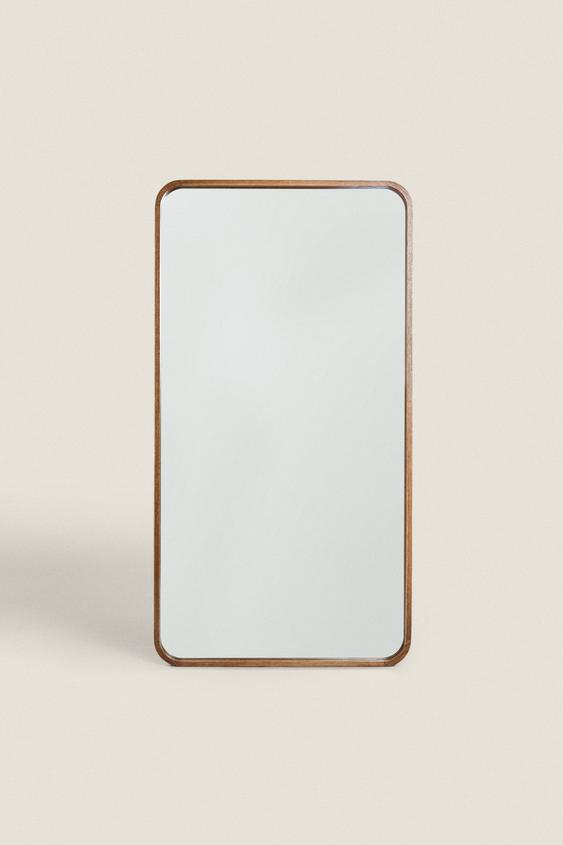LARGE FULL LENGTH MIRROR - BROWN