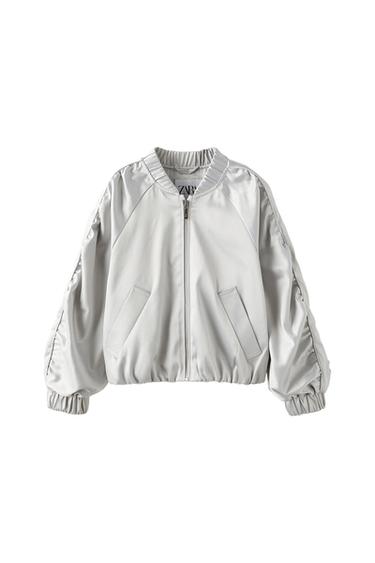 GLOSSY BOMBER JACKET
