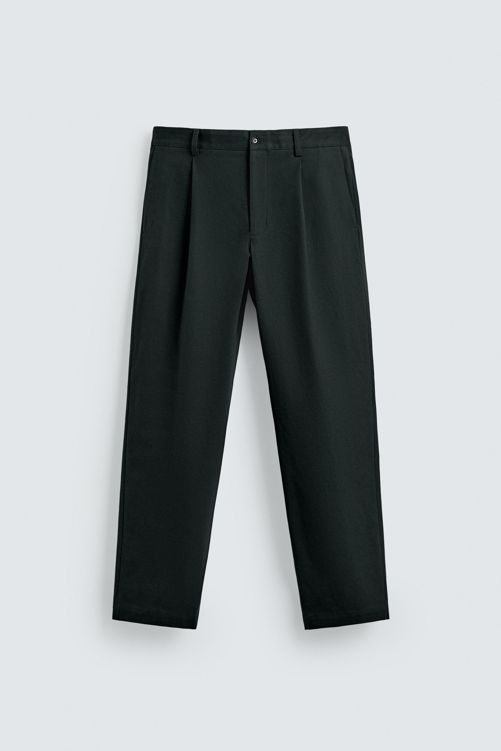 PANTALON STRUCTURÉ À PLIS