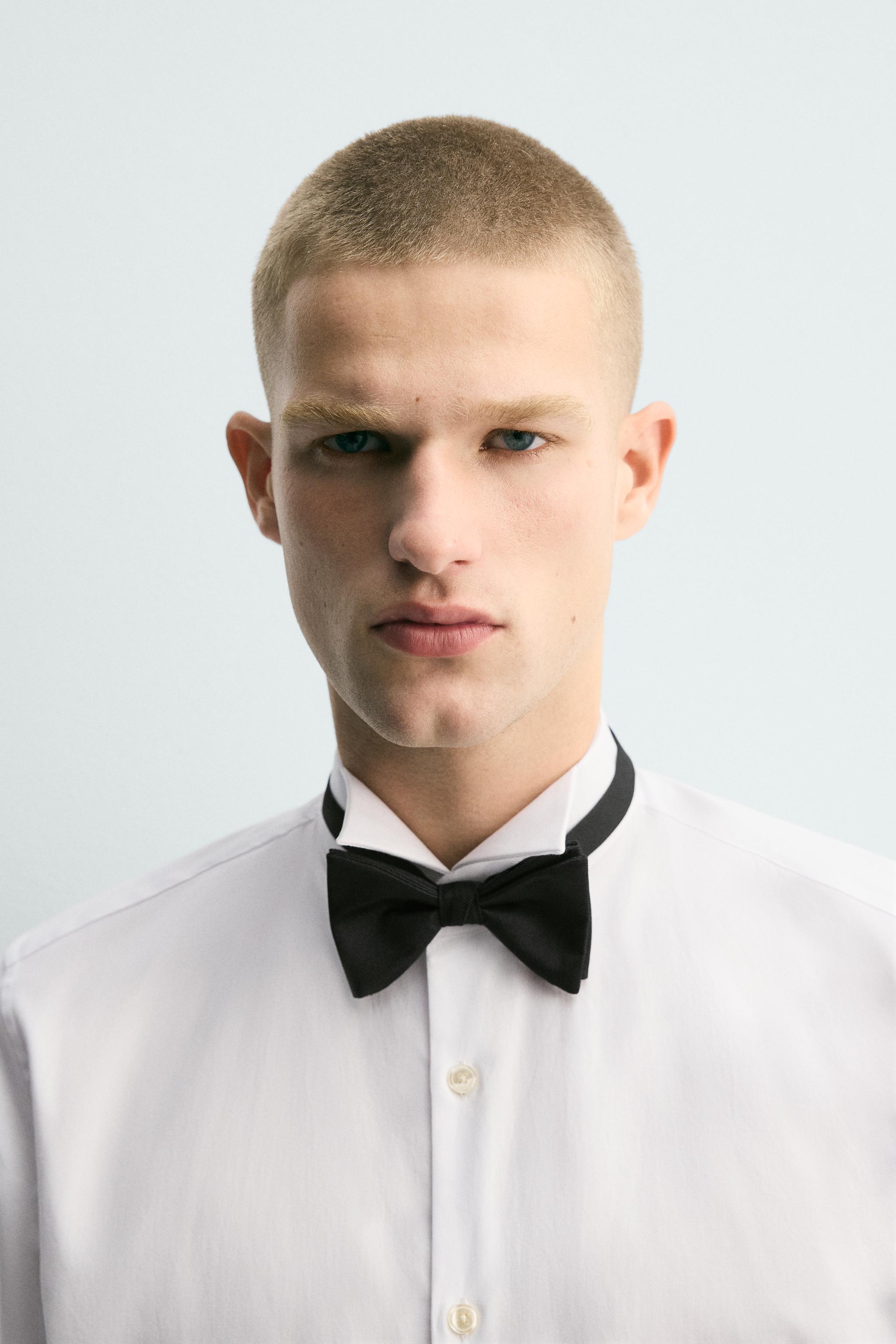 Мужские аксессуары Zara WIDE 100% SILK BOW TIE